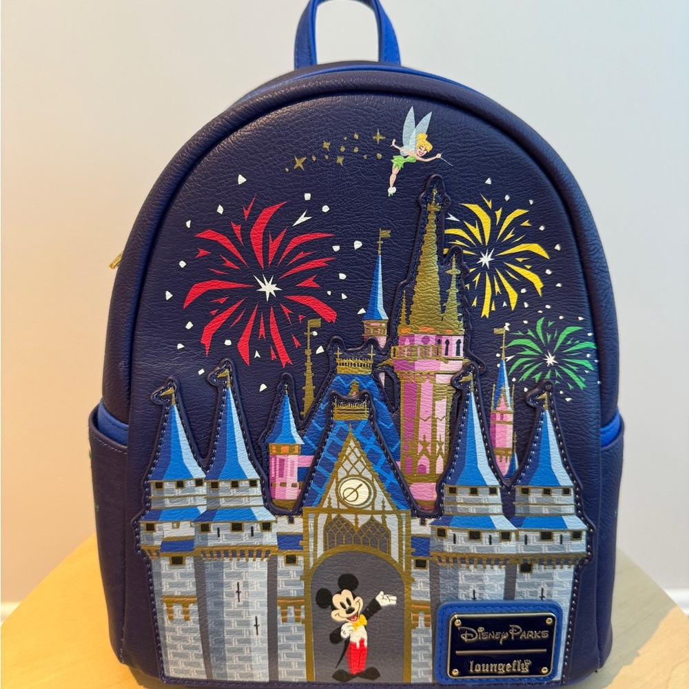 Walt Disney World Loungefly with Mickey, Cinderella’s Castle and Fireworks